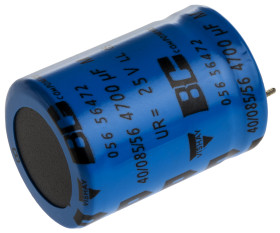 Kondensator 4700μF 25V dc Zatrzaskowy Vishay roztaw: 10mm 22 (Dia.) x 30mm