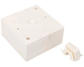 Berker/B.Kwadrat Puszka natynkowa pojedyncza kremowa 5310419902