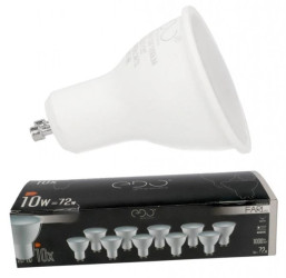 Zestaw 10x żarówka FARI LED GU10 10W 4000K neutralna NW 1000lm 120st EDO777497 EDO