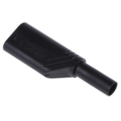 Adapter z wtykiem bananowym Męski Śruba typ Wtyk bananowy Czarny 24A Hirschmann Test & Measurement rozmiar 4 mm