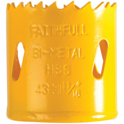 Faithfull FAIHSVP43 Bi-Metal Cobalt Holesaw 43mm