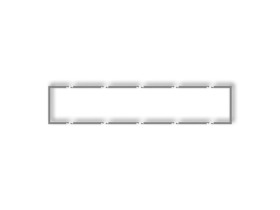 DECO Ramka wypełniająca 5 pięciokrotna szary mat 27DRW-5 KARLIK