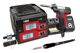 Stacja lutownicza RS PRO 1-wyjściowa Rozlutowywanie / Lutowanie 250W Lutowanie i rozlutowywanie 5V