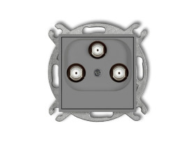 MINI Gniazdo multimedialne 3F DATA (Vectra) szary mat 27MGMV KARLIK