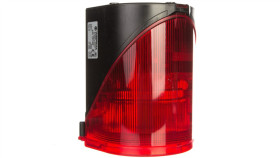 Syrena Wielotonowa Z Sygnalizacją Błyskową Led Podwójną Czerwoną 230V Ac...