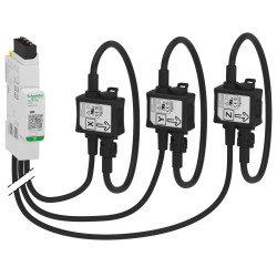 Czujnik zużycia energii, PowerLogic, seria: PowerTag R200, 200A, 173 → 480V ac, do użytku z: Acti9 PowerTag,