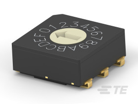 Przełącznik obrotowy 16-pozycyjny 16P SMD 20 mA -40 → +85°C