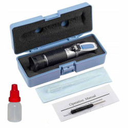 Refraktometr do miodu cukromierz i zawartość wody + płyn do kalibracji