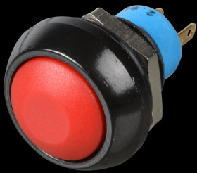 IPR3SAD6 Round push button, Ø 12 mm, 0.2 A - 250 VAC, red