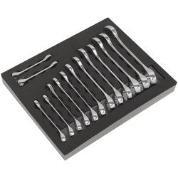 Siegen S01232 Combination Spanner Set 14pc Stubby