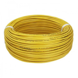 Kabel sieciowy U/UTP kat.5e skrętka 4x2x0,51mm wewnętrzny B2ca bezhalogenowy LSOH żółty Molex /305m/