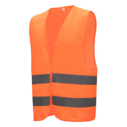 Gilet haute visibilité orange fluo