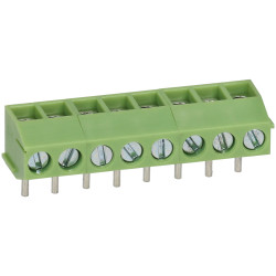 TruConnect 213917 3.5mm Low Profile 90 Degree 8 Way Terminal Block