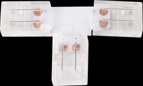 LX900102 LED strip connector, T-shaped, 2-pin, for 8 mm LED strips