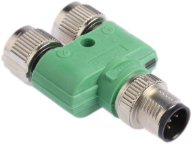 Złącze okrągłe, M12 - 5-stykowe żeńskie M12 (2), 60 V, 4A