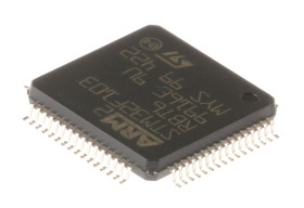 Mikrokontroler STMicroelectronics STM32F1 LQFP 64-pinowy Montaż powierzchniowy ARM Cortex M3 128 kB 32bit CAN:1 72MHz