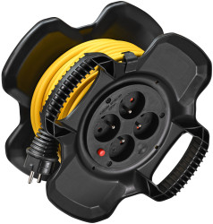 Bęben kablowy 20m 4 gniazda Szpula kablowa typ Typ E - gniazdo francuskie Typ E – francuski 230 V