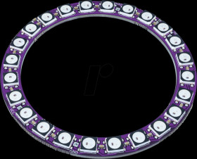 333101 Developer boards - LED ring, RGB, 24 LEDs, WS2812