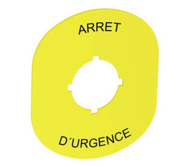 ABB MA6-1103 1SFA611930R1103 Płytka do etykietowania (S x W) 67 mm x 1 mm żółty 1 szt.