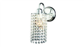 Kinkiet Bright Star Glamour Z Kryształkami I Chromowym Wykończeniem Lp-812/1W...