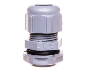 Dławnica kablowa poliamidowa PG13,5 IP68 jasnoszara 098023