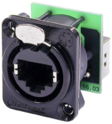 Modular adapter, RJ45 socket to RJ45 socket, straight, Cat 5e, NE8FDP-B