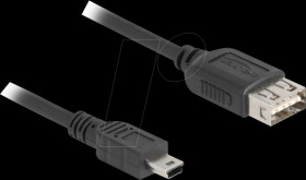 81522 USB 2.0 cable Mini-B plug to EASY A socket, 0.2 m
