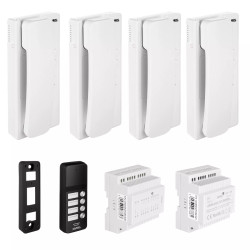 Domofon 4-rodzinny, natynkowy AS-104A