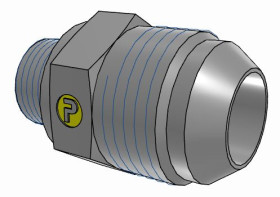 Złączka hydrauliczna, Złacze A: M18 męskie, Złacze B: UNF 1 1/16-12 męskie