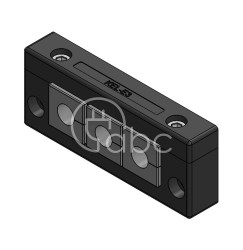 Rama przepustowa KEL-E, na 3 moduły KT małe, czarna, 42258.200