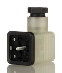 Złącze zaworu elektromagnetycznego A 2P+E 24 V Żeński LED: Tak dławnica M16 Wkręcane Hirschmann