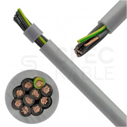 Kabel sterowniczy OPVC-JZ 10x1mm2 szary 300/500V numerowany olejoodporny linka TKD