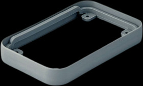 Intermediate ring, TPE-SEBS, (L x W x H) 54 x 85 x 12 mm, black, for enclosure, A9150118