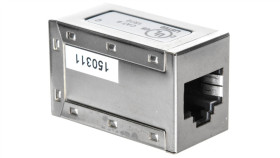 Adapter (Przelotka) P/Panel Rj45/Rj45 Kat.6 Ekranowany At-Ag 8/8 C6s