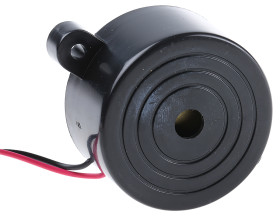 Brzęczyk piezoelektryczny średnica 41.8mm, sygnał ciągły 102dB RS PRO