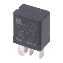 24V SPDT Micro Automotive Relay Resistor 35A MAA-S-124-C-R