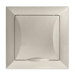 OPAL Gniazdo bryzgoszczelne z uziemieniem satyna GPT-16 OpH PI