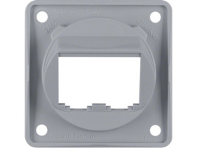 Integro Flow Płytka nośna 2 podwójna do modułów BTR-/E-DAT szary 845582507 HAGER