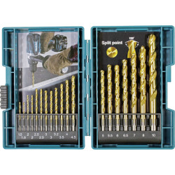 Makita B-67795Metal Twist Drill Bit Set 1.5-10.0 mm 1Pc Metal Twist Drills