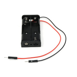 2 x AA Battery Holder with Premium Jumper Header Wires