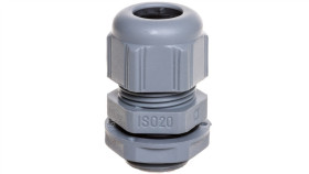 Dławnica Kablowa Poliamidowa M20 Ip68 Jasnoszara Iso-20 098003