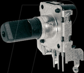 402158 ALPS STEC12E rotary pulse encoder, 24/24, horiz., w/o PB