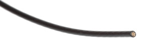 Przewód montażowy 0,22mm² Czarny RS PRO PTFE 24 AWG 300 V dł. 100m 7/0,2 mm 200°C BS 3G 210:1996