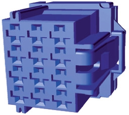 Złącze samochodowe 12-pinowe TE Connectivity 3-rzędowe Żeński AMP MCP 2.8 Obudowa złącza samochodowego