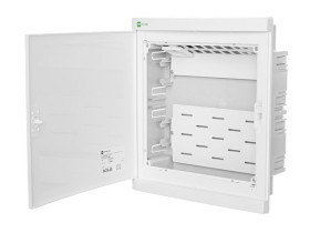 Rozdzielnica multimedialna podtynkowa 2R 24M patch panel gniazdo 45x45 2P+Z 16A IP40 ELEGANT RP 2435-20 ELEKTRO-PLAST NASIELSK