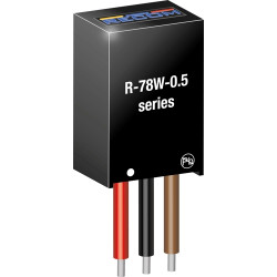 DC converter, 6.5-32 VDC, 1.65 W, 1 output, 3.3 VDC, 96 % efficiency, R-78W3.3-0.5