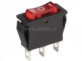 Przeł. kołys. stabilny; ON-OFF-ON wąski 3p 15A