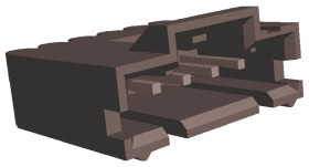 Listwa stykowa PCB 5-pinowe AMPMODU MTE raster: 2.54 mm Prosty 1-rzędowe TE Connectivity Otwór przelotowy 267 V W