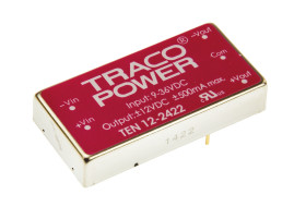Przetwornica DC-DC, 12W, Uwe 9 → 36 V DC, Uwy ±12V dc, Iwy ±500mA, TRACOPOWER