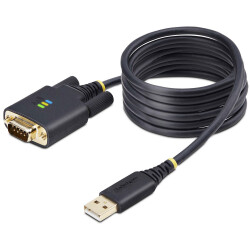 StarTech.com 1P6FFC-USB-SERIAL 6.6ft (2m) USB to Serial Adapter Cable, COM Rete